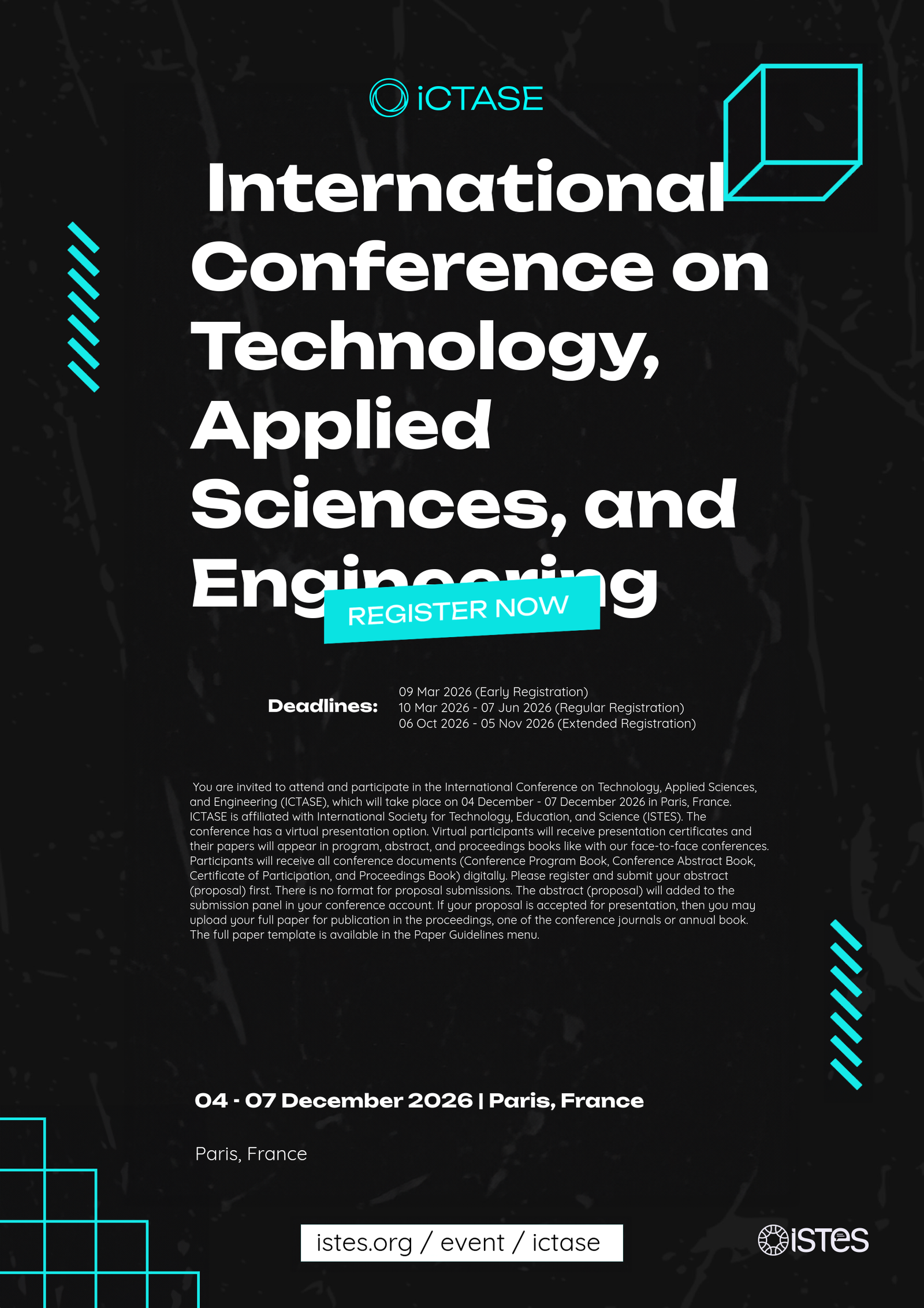 ICTASE - 2026 Poster